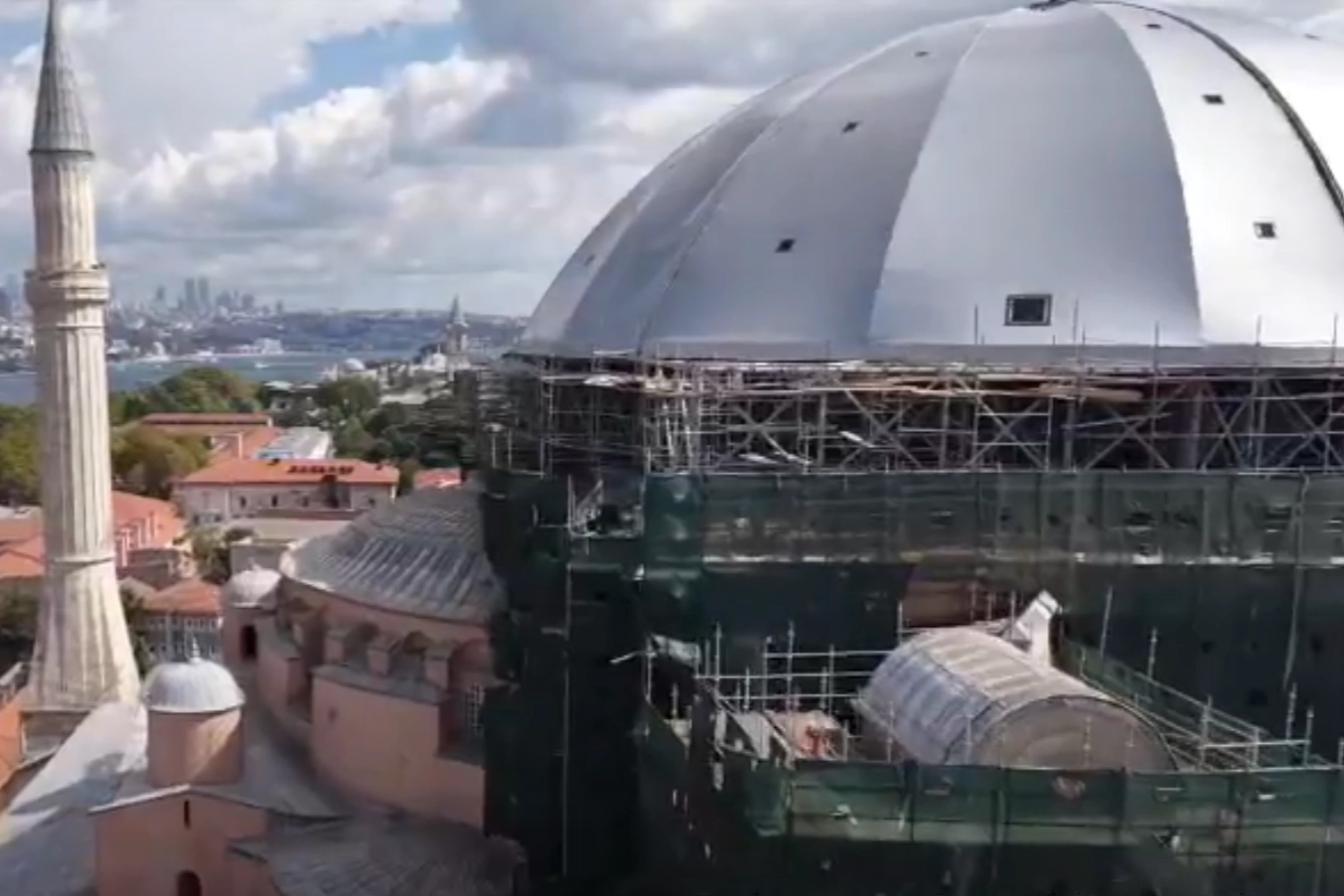 Ayasofya’da Restorasyon Çalışmalarında Yeni Aşama